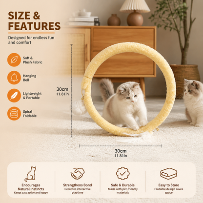 Foldable Spiral Cat Play Tunnel - view 5
