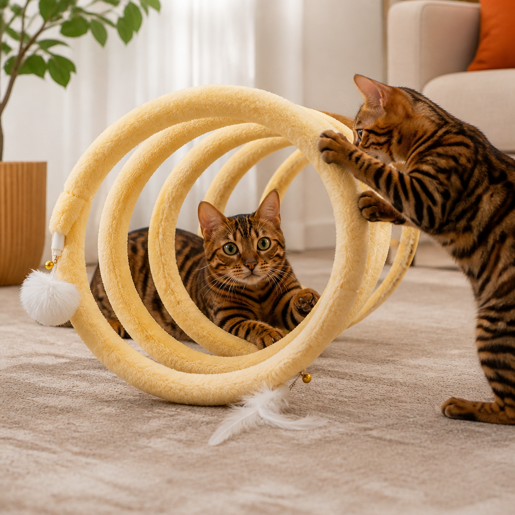 Foldable Spiral Cat Play Tunnel - view 8
