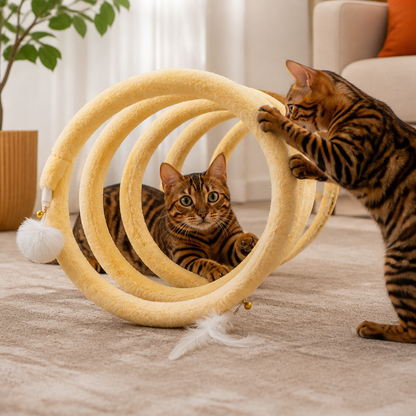 Foldable Spiral Cat Play Tunnel - view 8