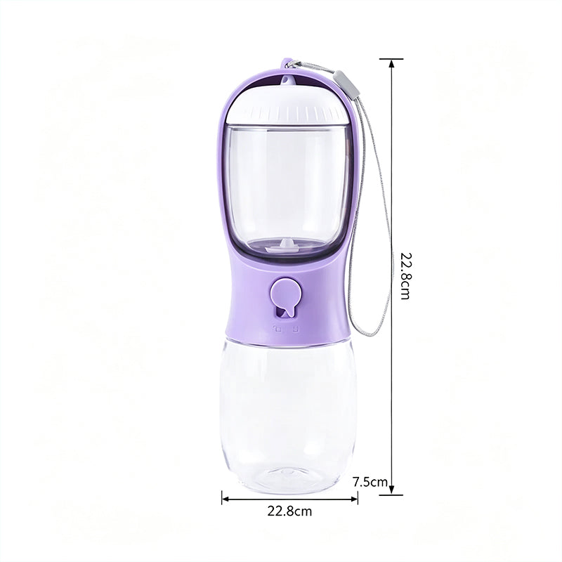 Portable pet water food bottle 12