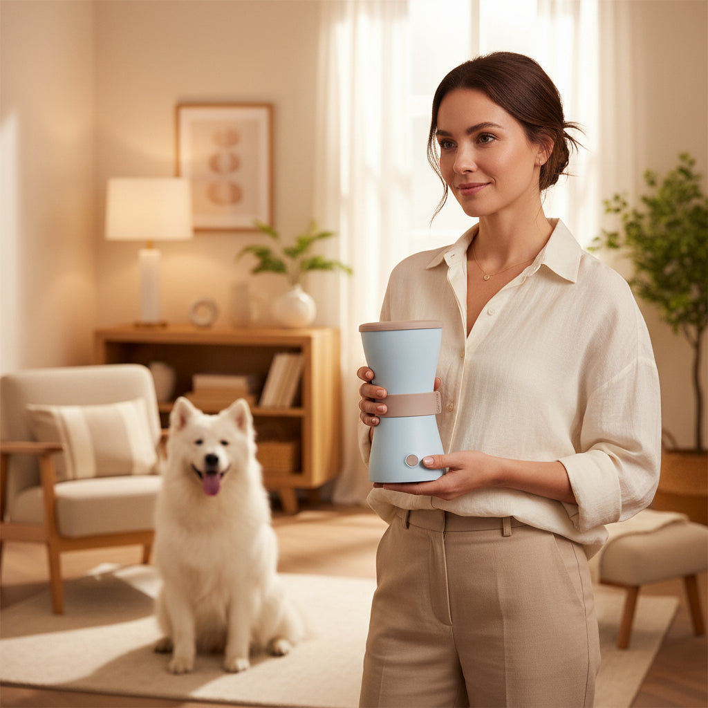 Electric Rotating Pet Paw Cleaning Cup