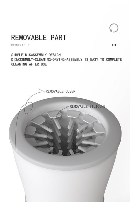 Electric Rotating Pet Paw Cleaning Cup