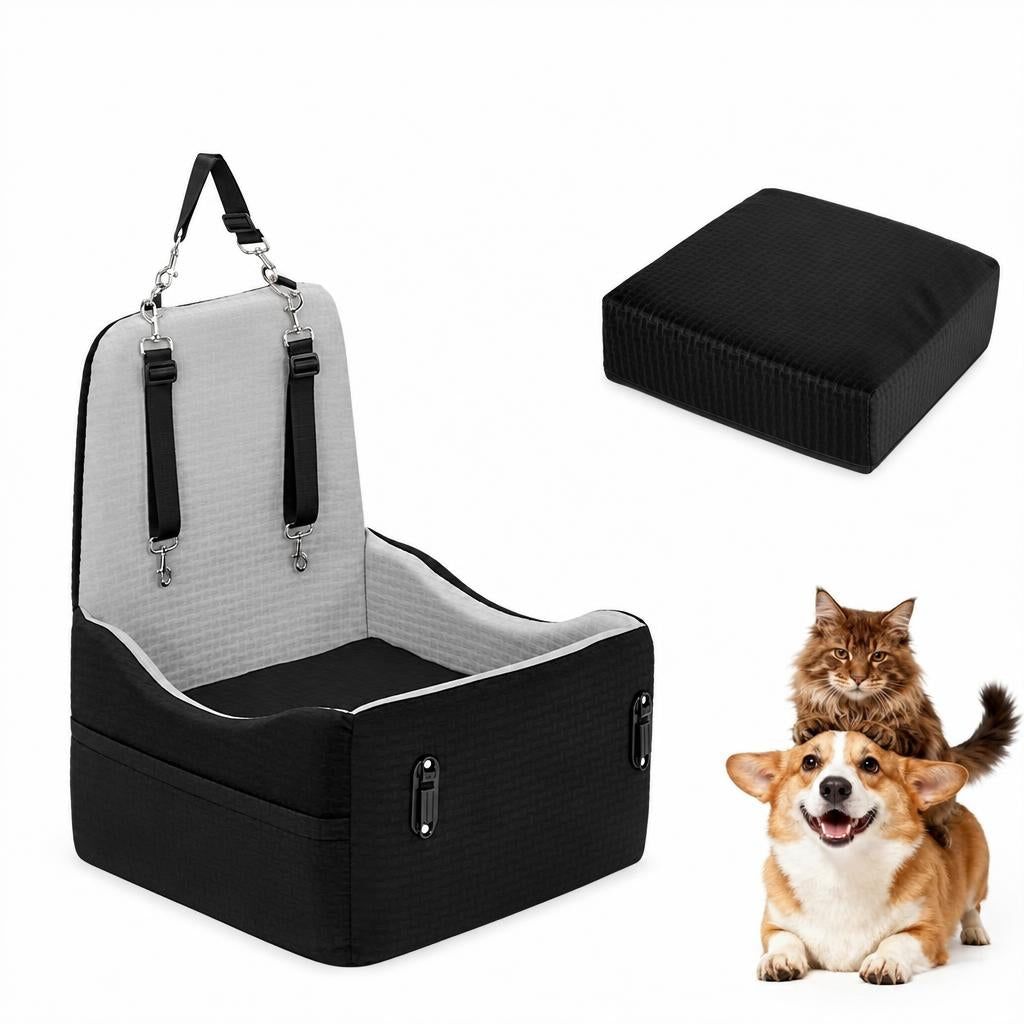 Memory Foam Dog Car Seat Booster - angle 15