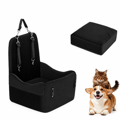 Memory Foam Dog Car Seat Booster - angle 16