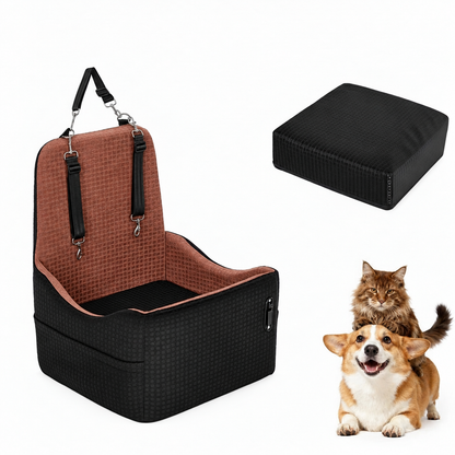 Memory Foam Dog Car Seat Booster - angle 17