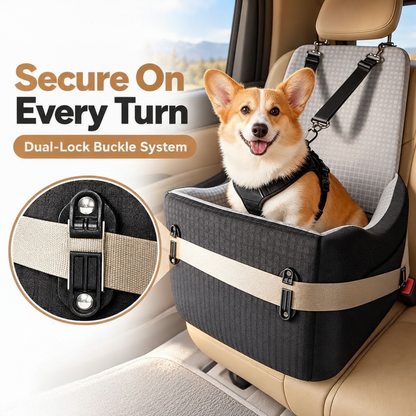 Memory Foam Dog Car Seat Booster - angle 6
