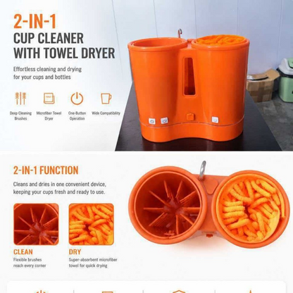 2-in-1 Pet Cup Cleaner with Built-in Dryer - view 3