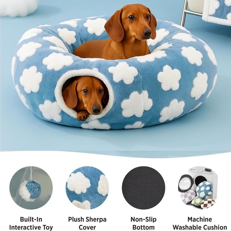 Dachshund tunnel bed - main-2