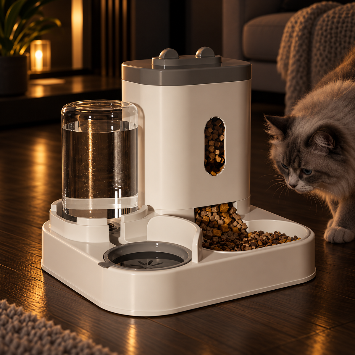 2-in-1 Gravity Pet Feeder and Water Dispenser - Image 11
