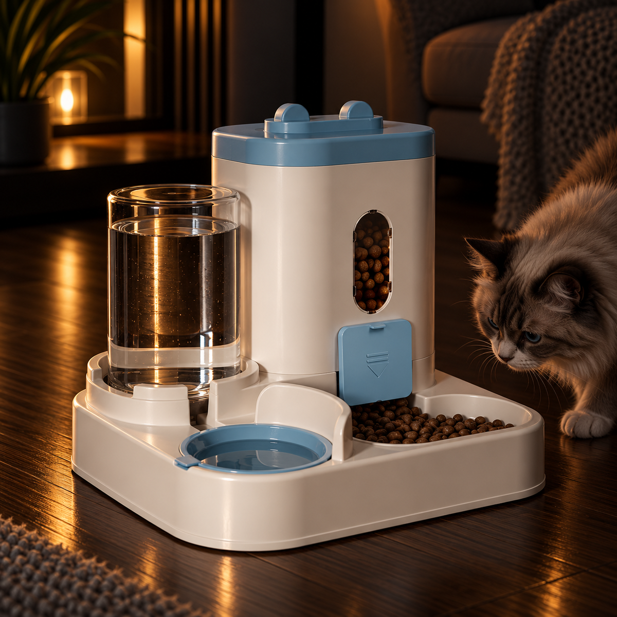 2-in-1 Gravity Pet Feeder and Water Dispenser - Image 2