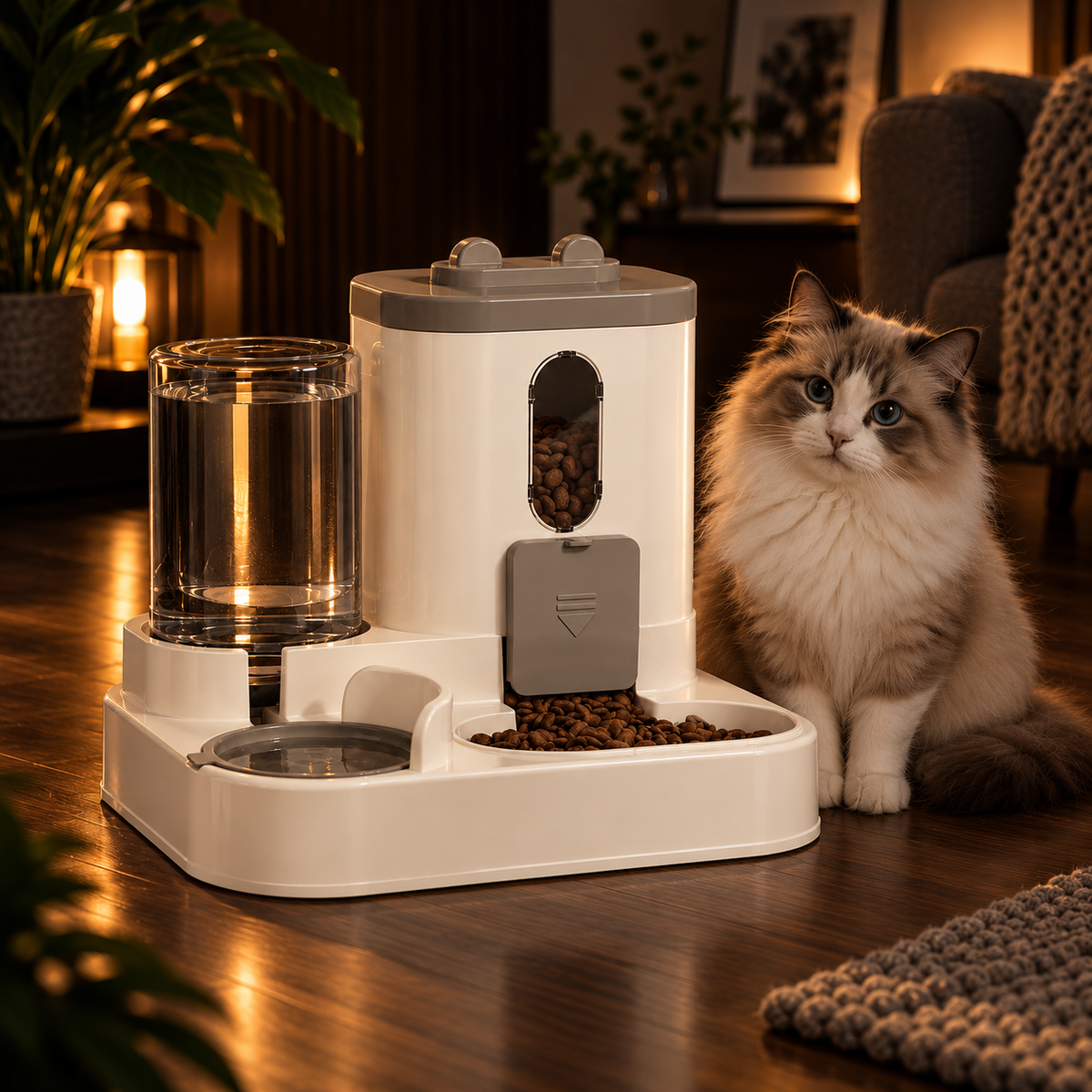 2-in-1 Gravity Pet Feeder and Water Dispenser - Image 3