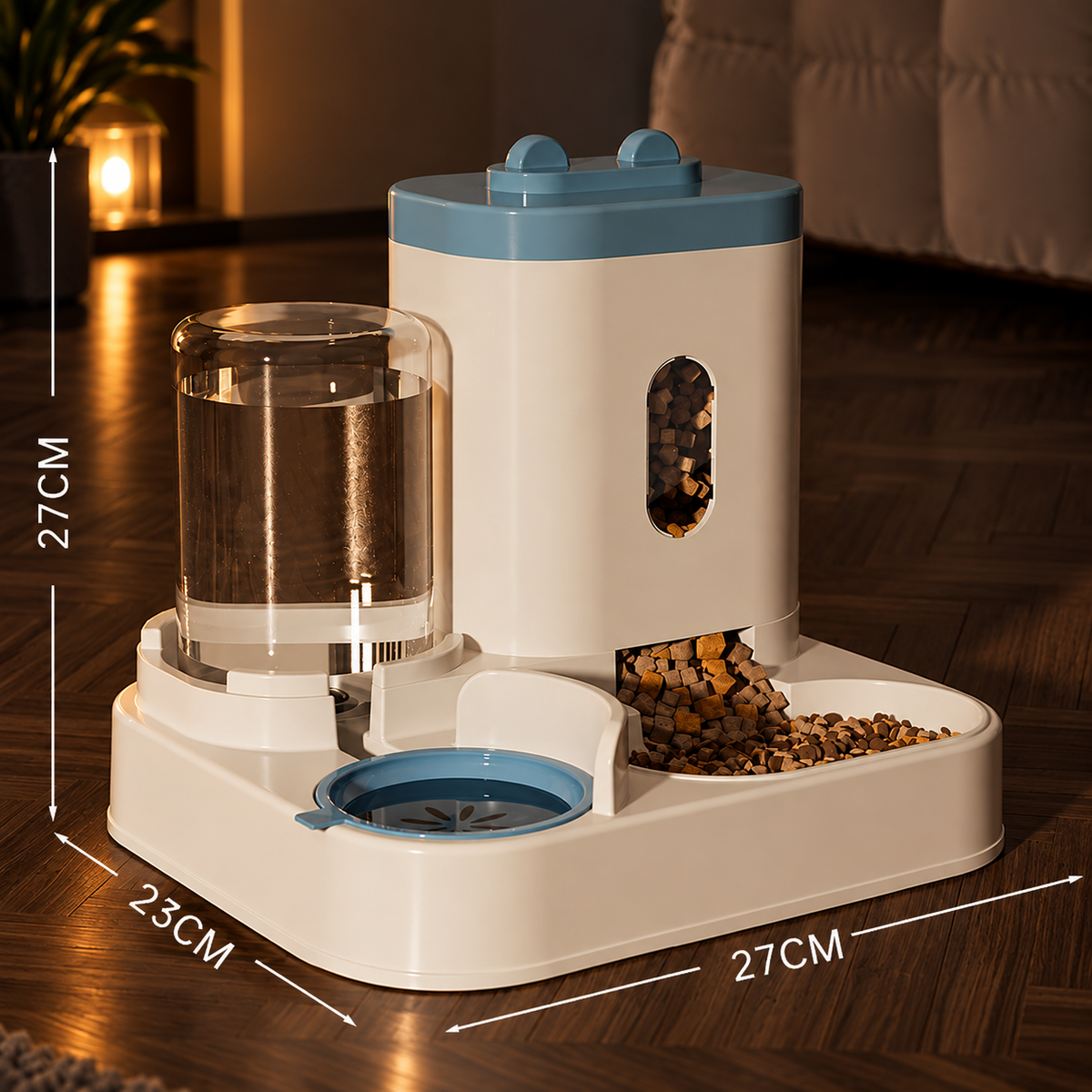 2-in-1 Gravity Pet Feeder and Water Dispenser - Image 5