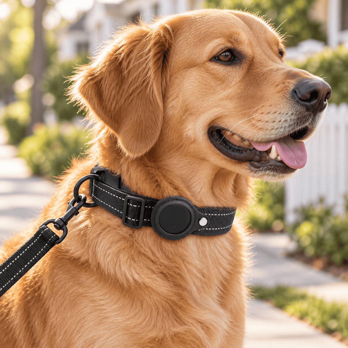 Reflective dog collar with finder tag holder - image 4