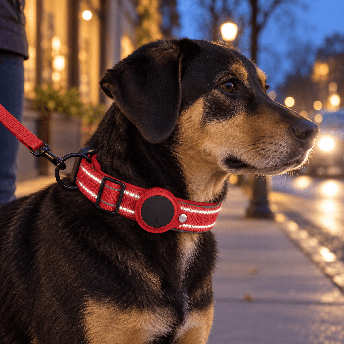 Reflective dog collar with finder tag holder - image 5
