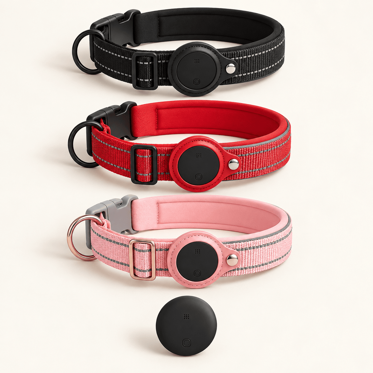 Reflective dog collar with finder tag holder - image 6