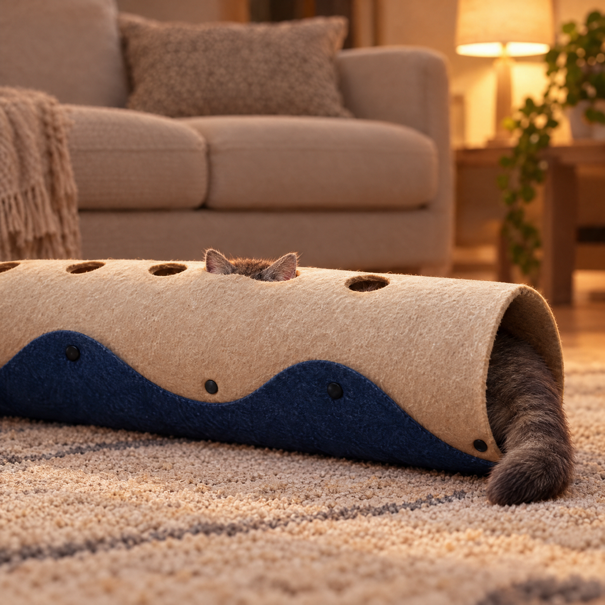 Felt cat tunnel product image 11