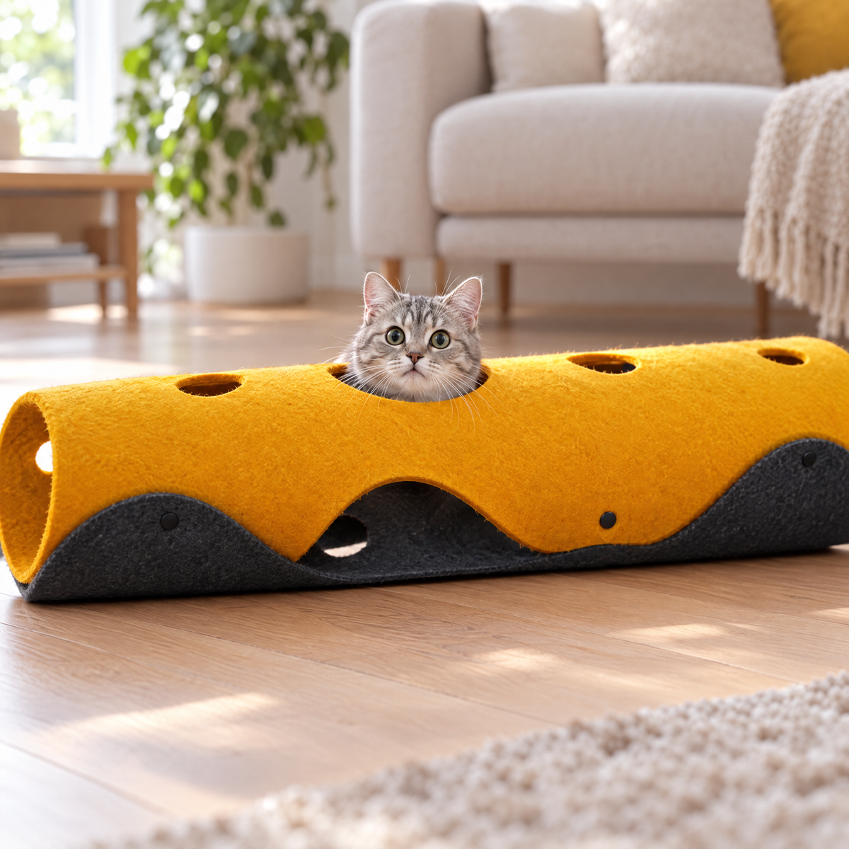 Felt cat tunnel product image 1