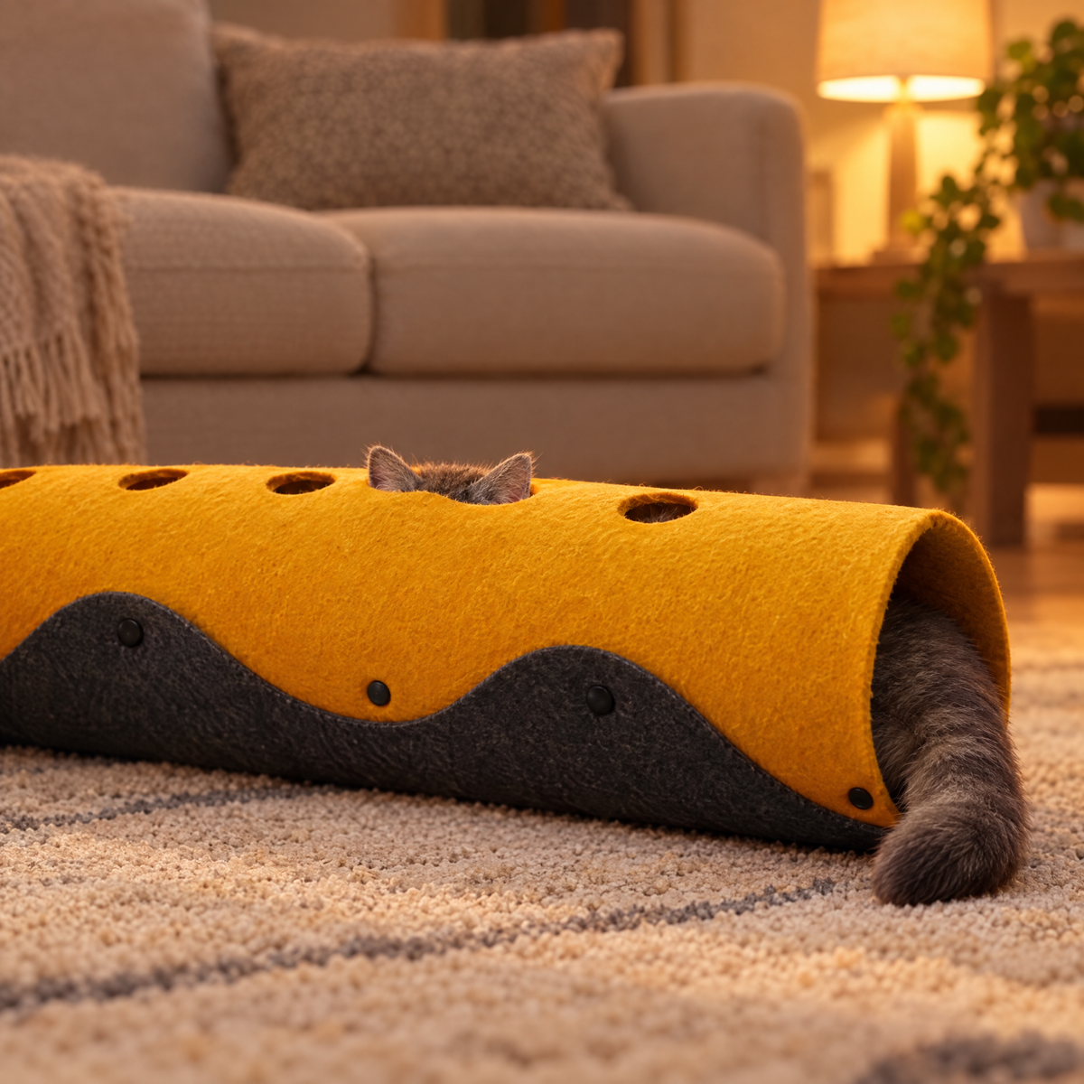 Felt cat tunnel product image 7