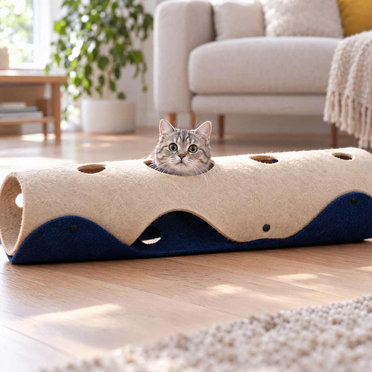 Felt cat tunnel product image 8