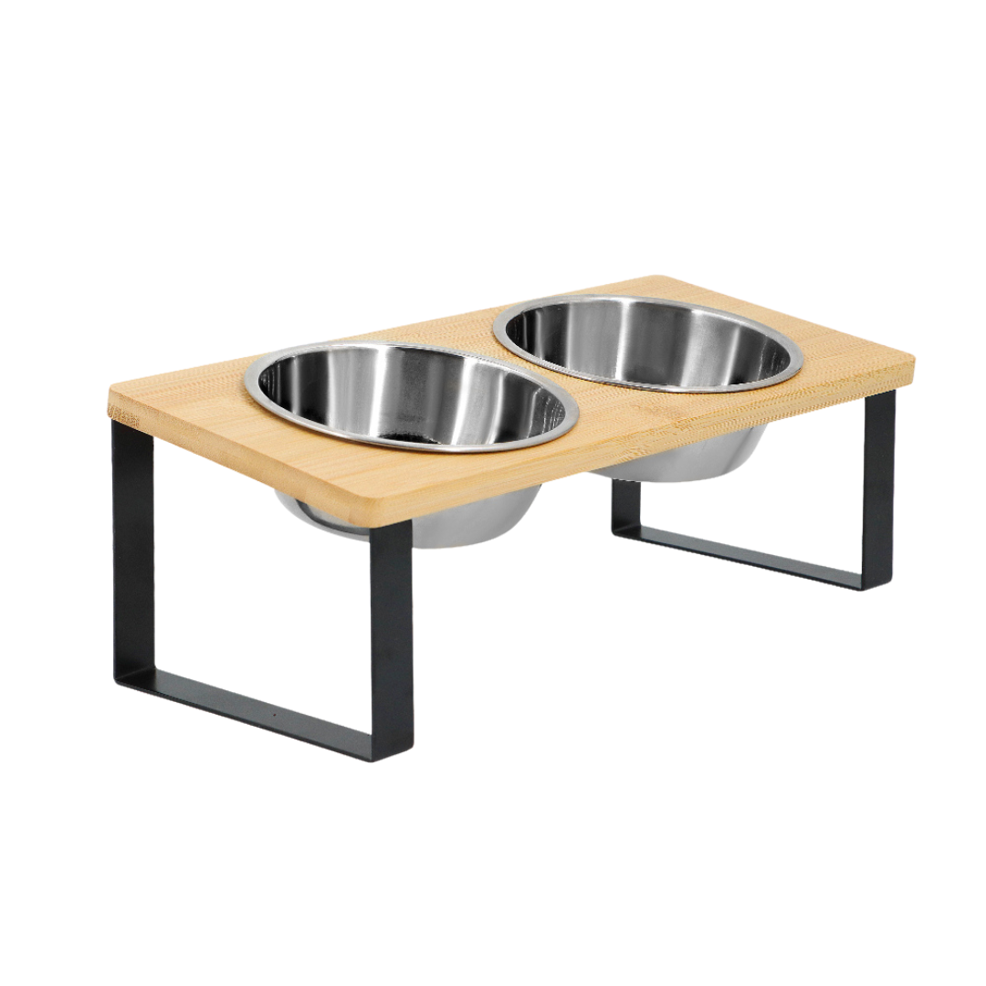 Elevated Stainless Steel Cat Feeder Stand