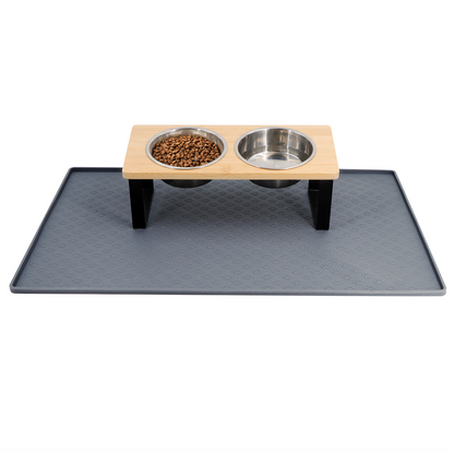 Elevated Stainless Steel Cat Feeder Stand