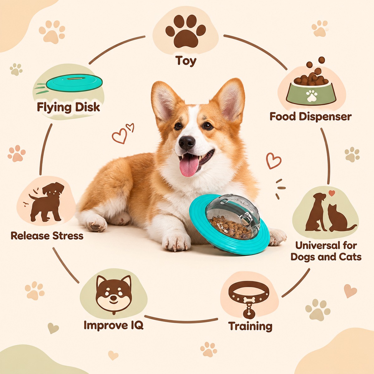 Interactive Treat Dispenser Toy - view 10