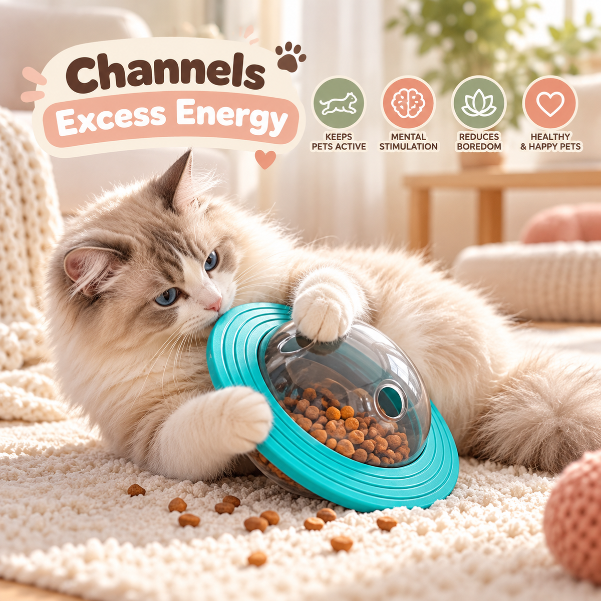 Interactive Treat Dispenser Toy - view 4