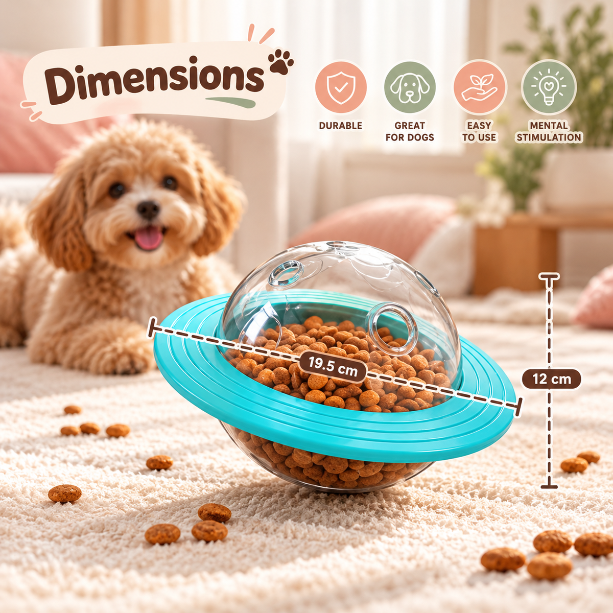 Interactive Treat Dispenser Toy - view 7