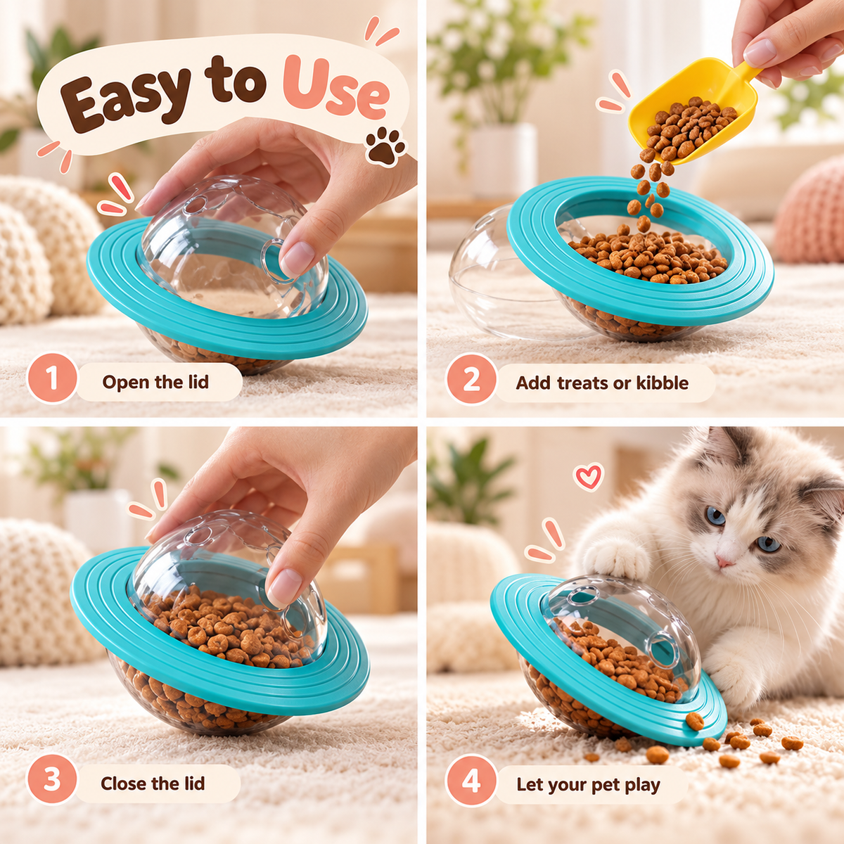 Interactive Treat Dispenser Toy - view 9