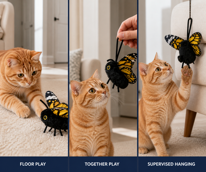 Rechargeable Flapping Butterfly Cat Toy - image 11