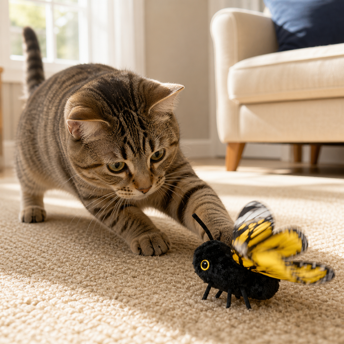 Rechargeable Flapping Butterfly Cat Toy - image 12