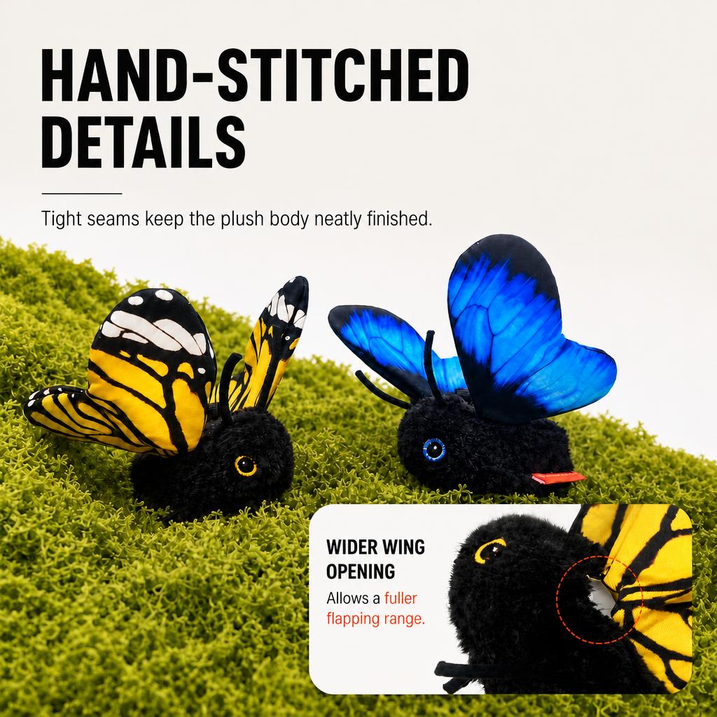 Rechargeable Flapping Butterfly Cat Toy - image 3