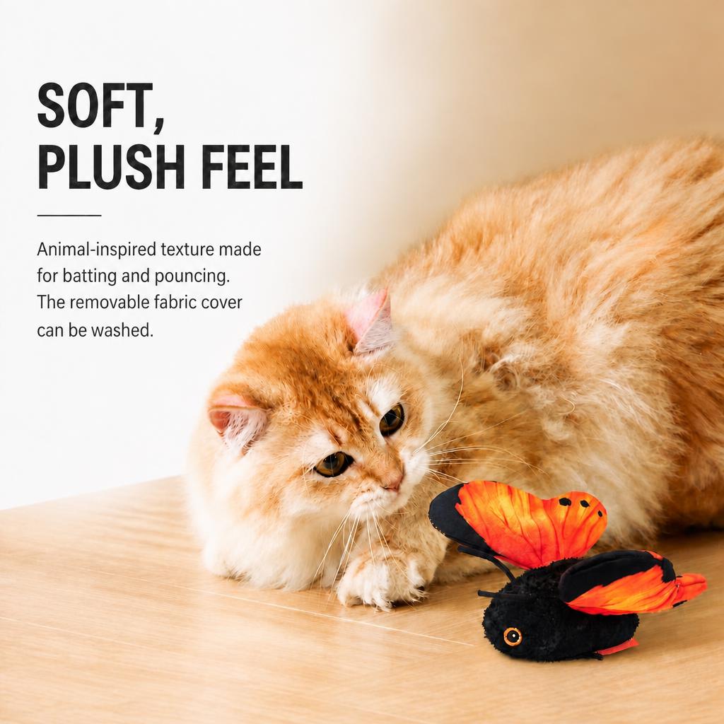 Rechargeable Flapping Butterfly Cat Toy - image 5