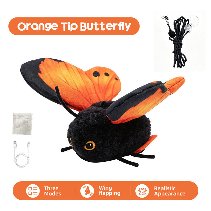 Rechargeable Flapping Butterfly Cat Toy - image 8
