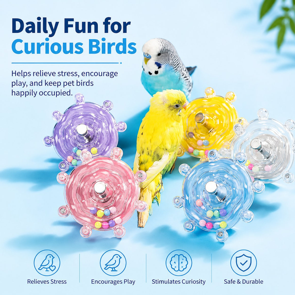 Rotating Spinner Bird Toy - main-2