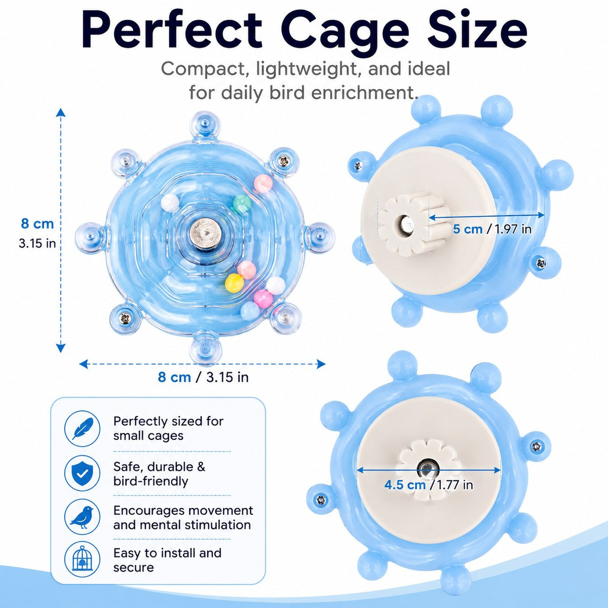 Rotating Spinner Bird Toy - main-7