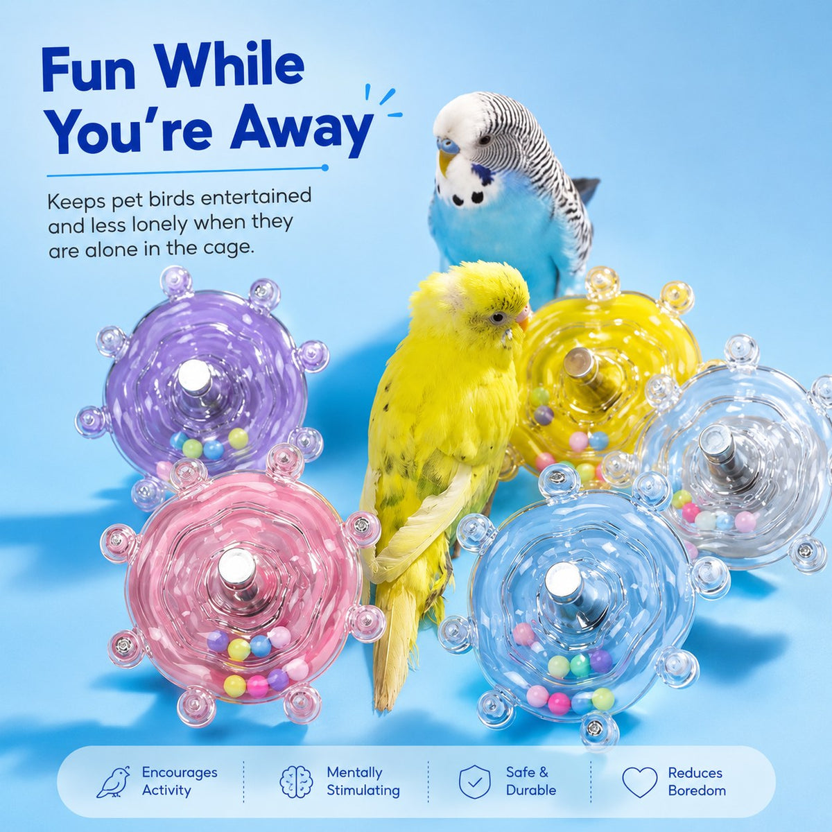 Rotating Spinner Bird Toy - main-9
