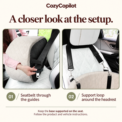 Elevated Dog Car Seat with Safety Harness - photo 3