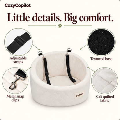 Elevated Dog Car Seat with Safety Harness - photo 4