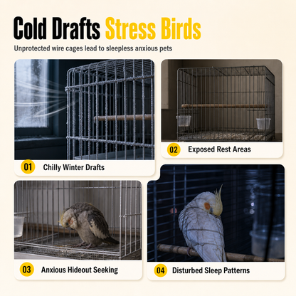 Plush Bird Nest Hammock for Small Parrots - image 2