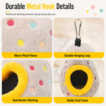 Plush Bird Nest Hammock for Small Parrots - image 5