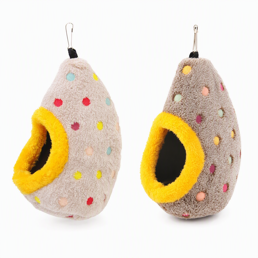 Plush Bird Nest Hammock for Small Parrots - image 9