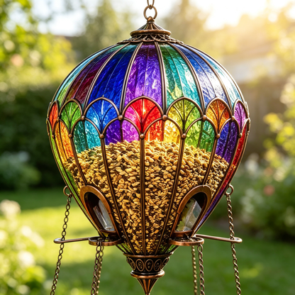 Hot Air Balloon Bird Feeder with Bird Bath - view 7