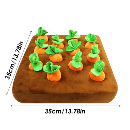 Interactive carrot garden treat-hiding toy dimensions 35x35cm